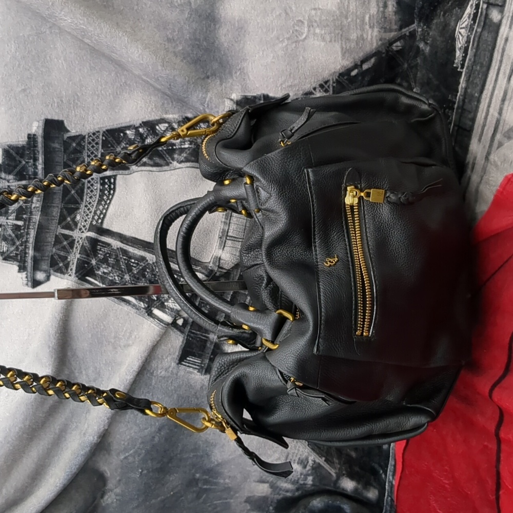 Elliott Luca Black leather purse